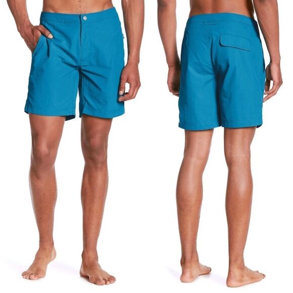 Onia 7.5” Lightweight The Calder Shorts in Ocean Depth Size 30 - Picture 1 of 13